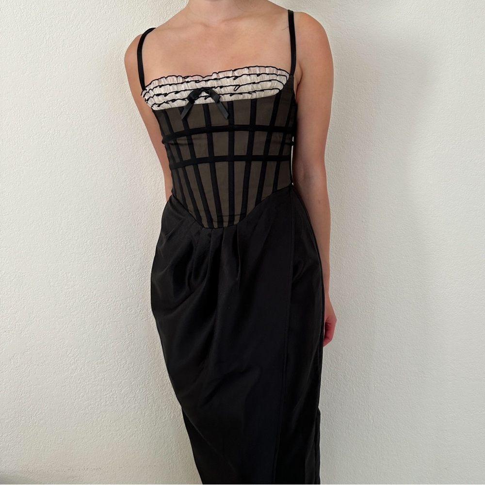 LaceMade Midday Phantom Corset Dress XS